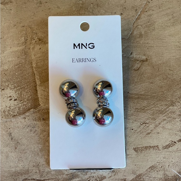 Mango SILVER TONE Earrings - Picture 4 of 5